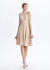 Champagne Midi Convertible Infinity Dress