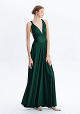 Dark Green Maxi Convertible Infinity Dress