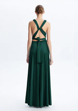 Dark Green Maxi Convertible Infinity Dress