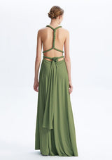 Olive Green Maxi Convertible Infinity Dress