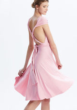 Blush Pink Midi Convertible Infinity Dress - INFIWING