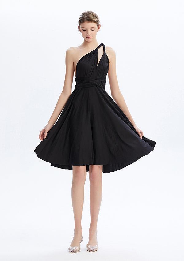 Black Midi Convertible Infinity Dress