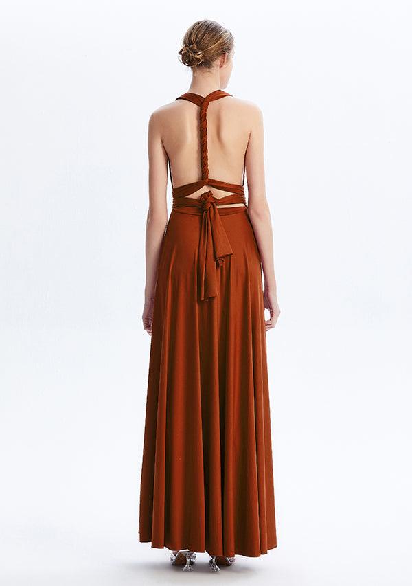 Burnt Orange Maxi Convertible Infinity Dress