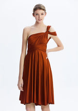 Burnt Orange Midi Convertible Infinity Dress