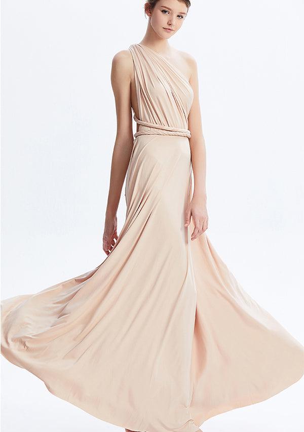 beige infinity dress Buy Champagne Maxi Convertible Infinity Dress