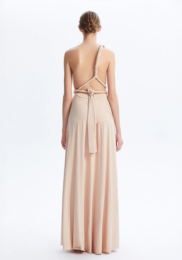 Champagne Maxi Convertible Infinity Dress