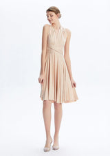 Champagne Midi Convertible Infinity Dress