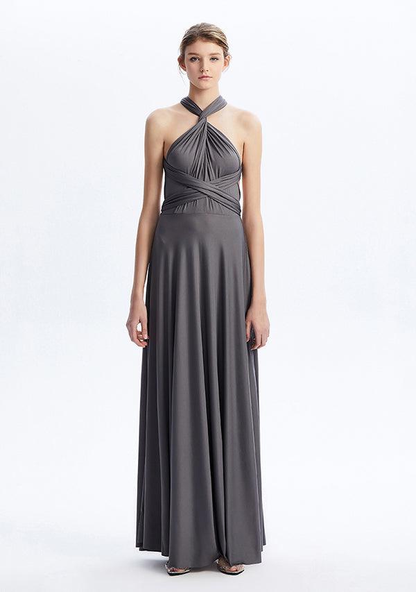 Charcoal Grey Maxi Convertible Infinity Dress