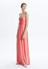 Coral Pink Maxi Convertible Infinity Dress