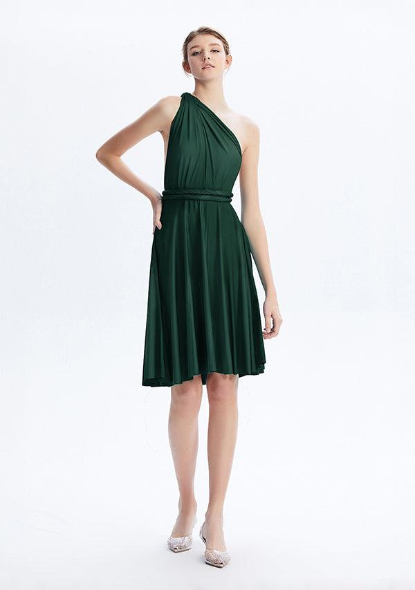 Dark Green Midi Convertible Infinity Dress
