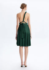 Dark Green Midi Convertible Infinity Dress