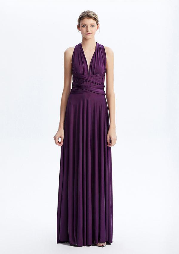 Dark Purple Maxi Convertible Infinity Dress