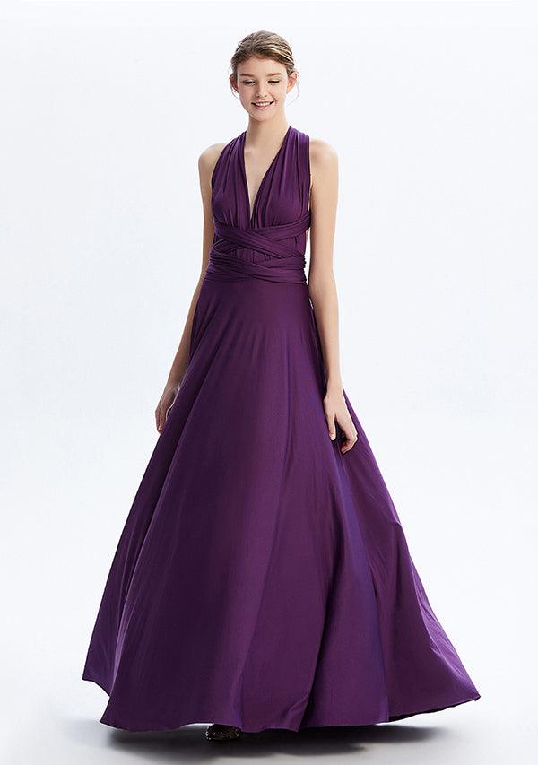 Dark Purple Maxi Convertible Infinity Dress