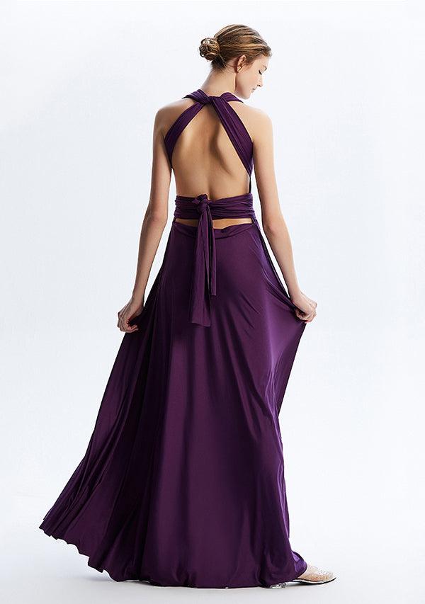 Dark Purple Maxi Convertible Infinity Dress
