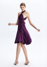 Dark Purple Midi Convertible Infinity Dress