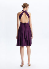 Dark Purple Midi Convertible Infinity Dress