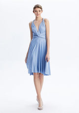 Dusty Blue Midi Convertible Infinity Dress