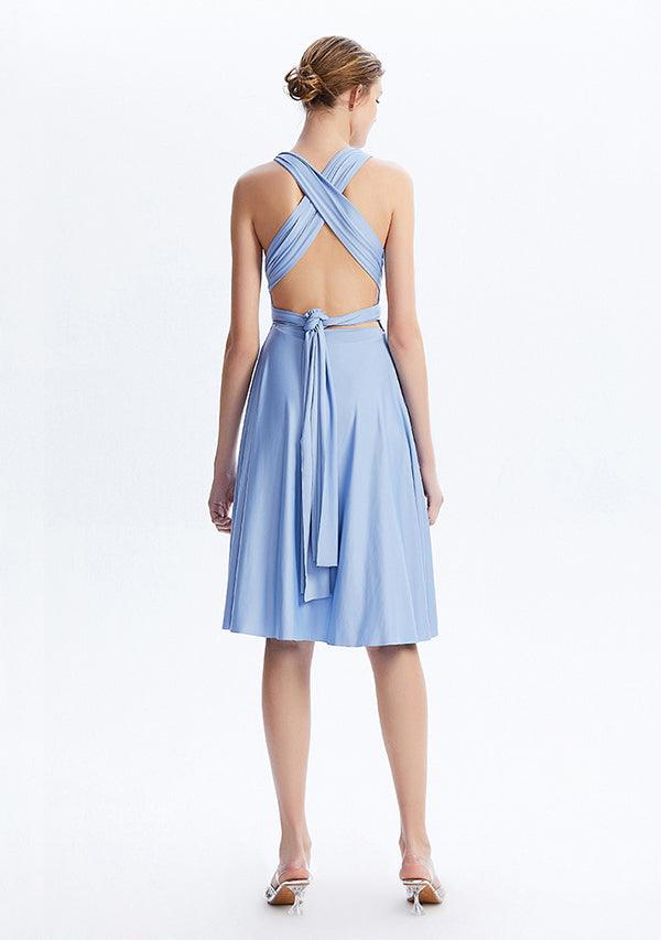 Buy Dusty Blue Midi Convertible Infinity Dress -InfiwingDress.com –  InfinityDress.it-INFIWING