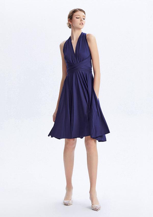 Midnight Blue Midi Convertible Infinity Dress
