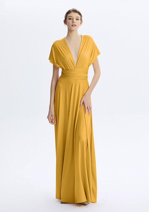 Mustard Yellow Maxi Convertible Infinity Dress