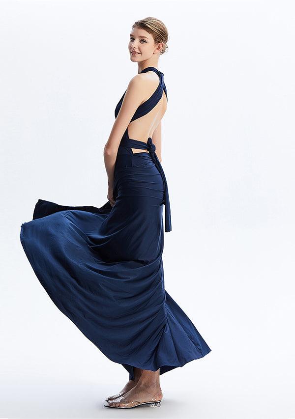 Navy Blue Maxi Convertible Infinity Dress
