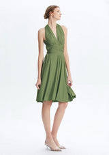 Olive Green Midi Convertible Infinity Dress