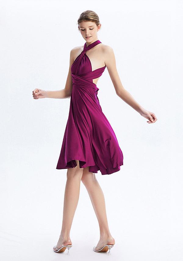 Plum Midi Convertible Infinity Dress