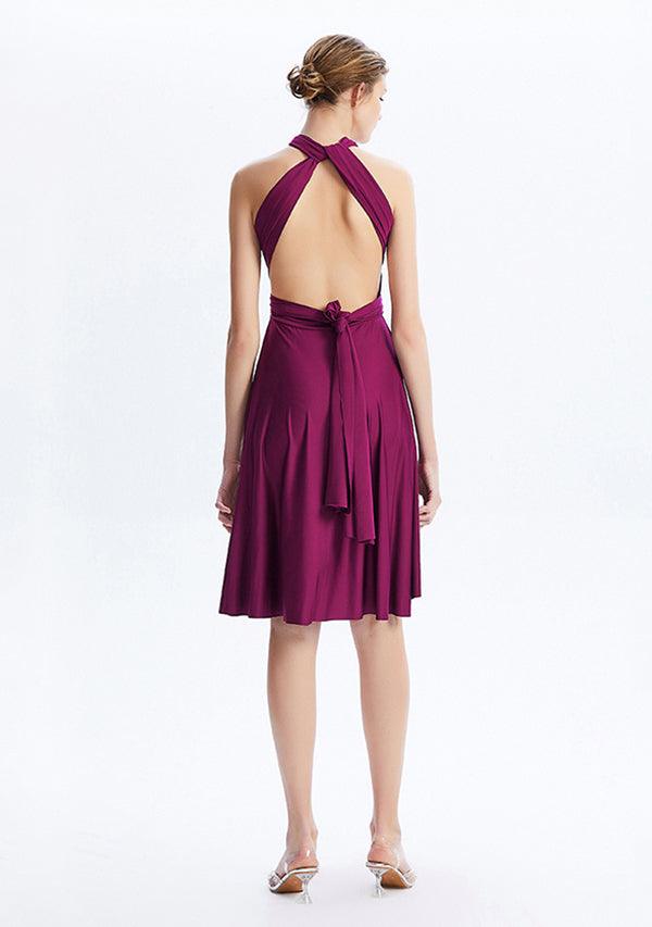 Plum Midi Convertible Infinity Dress