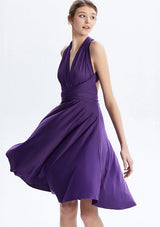 Purple Midi Convertible Infinity Dress