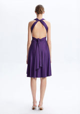 Purple Midi Convertible Infinity Dress