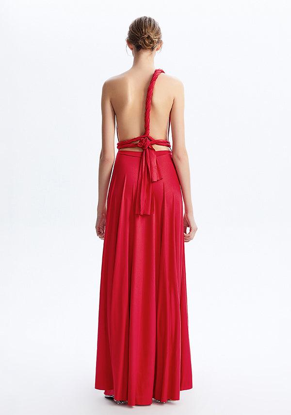 Red Maxi Convertible Infinity Dress