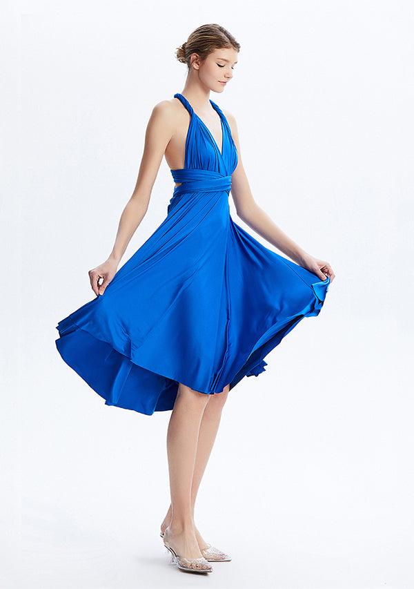Royal Blue Midi Convertible Infinity Dress