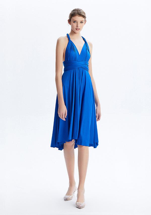 Royal Blue Midi Convertible Infinity Dress