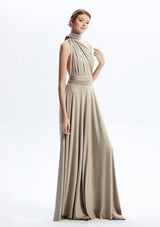 Taupe Maxi Convertible Infinity Dress