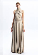 Taupe Maxi Convertible Infinity Dress