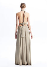 Taupe Maxi Convertible Infinity Dress