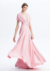 Blush Pink Maxi Convertible Infinity Dress - INFIWING