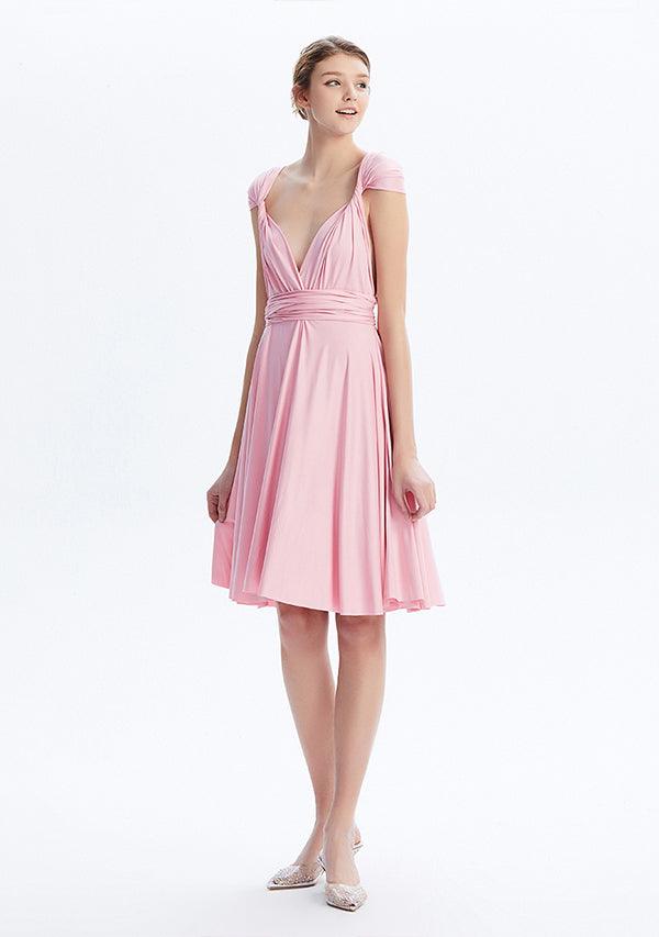 Blush Pink Midi Convertible Infinity Dress - INFIWING