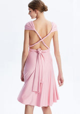 Blush Pink Midi Convertible Infinity Dress - INFIWING