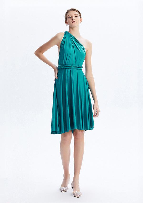 Teal Midi Convertible Infinity Dress - INFIWING