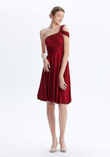Burgundy Midi Convertible Infinity Dress - INFIWING