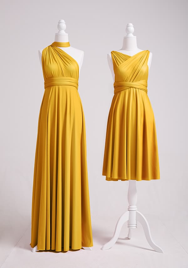 Mustard Yellow Multiway Infinity Dress