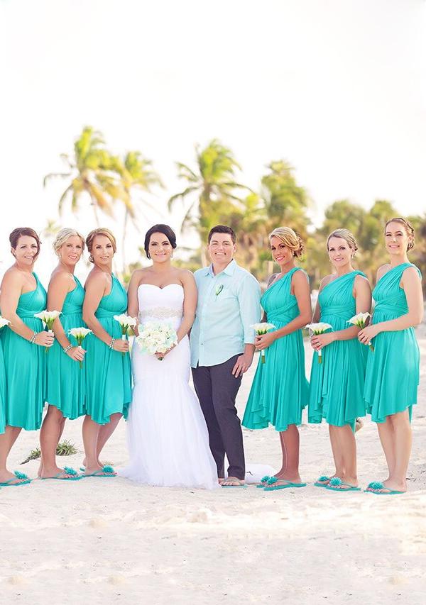 Turquoise Multiway Infinity Dress