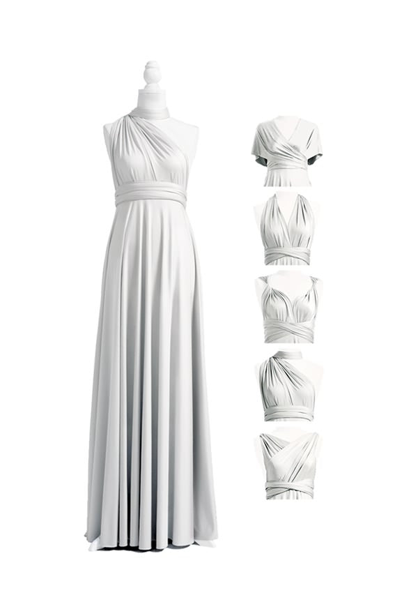 Silver Grey Multiway Infinity Dress